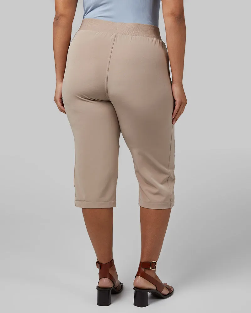WOMEN'S STRETCH WOVEN CAPRI