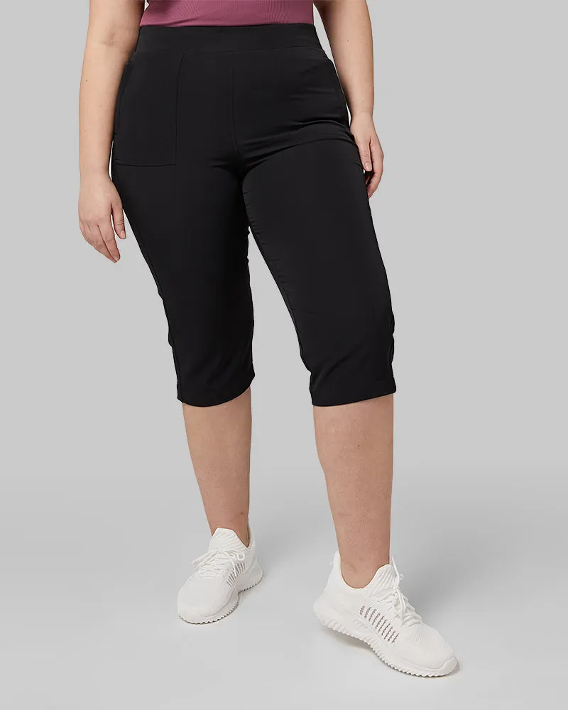 WOMEN'S STRETCH WOVEN CAPRI
