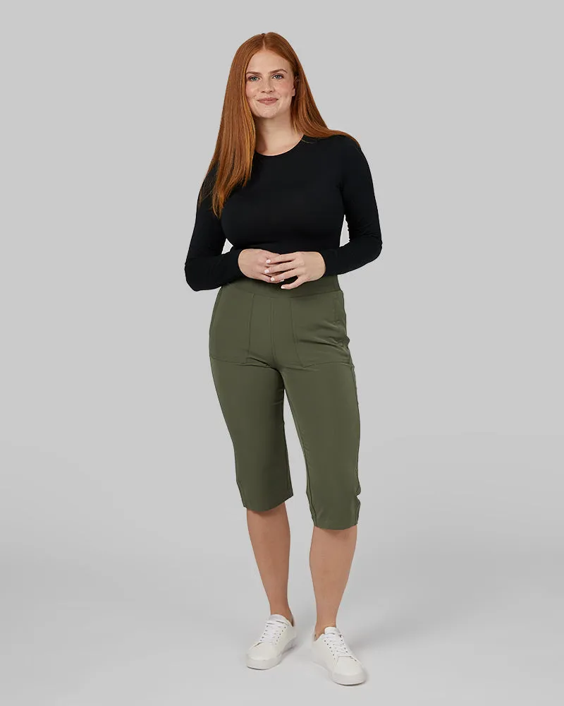 WOMEN'S STRETCH WOVEN CAPRI