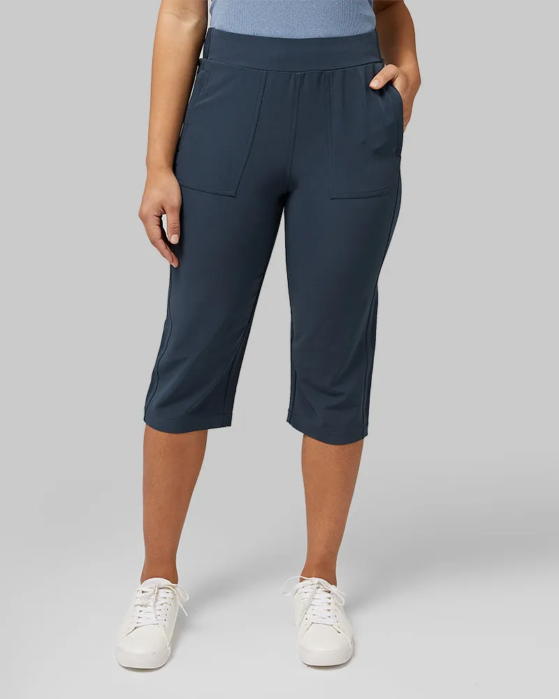 WOMEN'S STRETCH WOVEN CAPRI