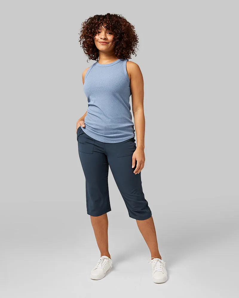 WOMEN'S STRETCH WOVEN CAPRI