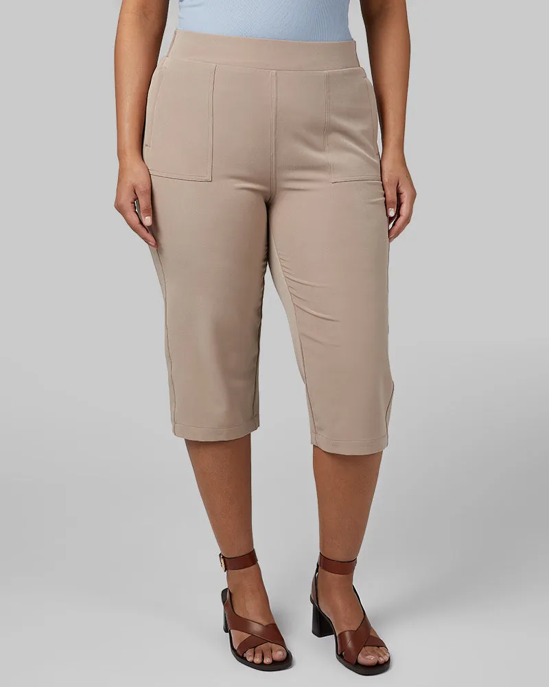 WOMEN'S STRETCH WOVEN CAPRI
