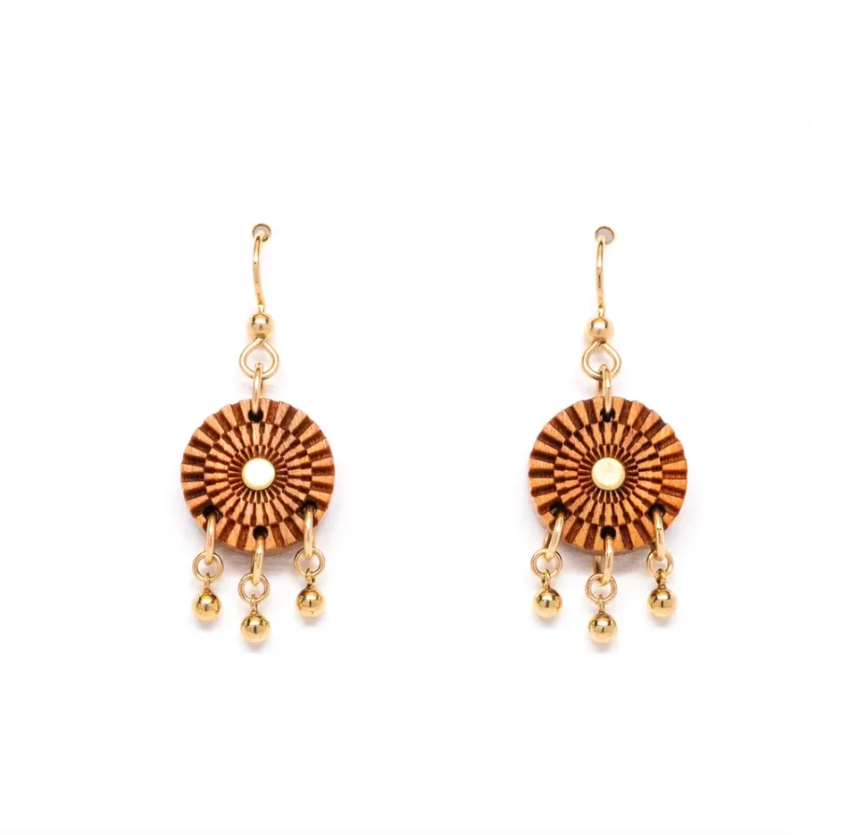 Woven Trio Drop Earrings