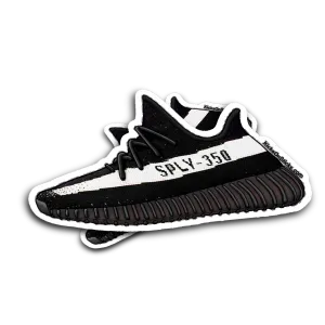 Yeezy 350 V2 "Black White" Sneaker Sticker