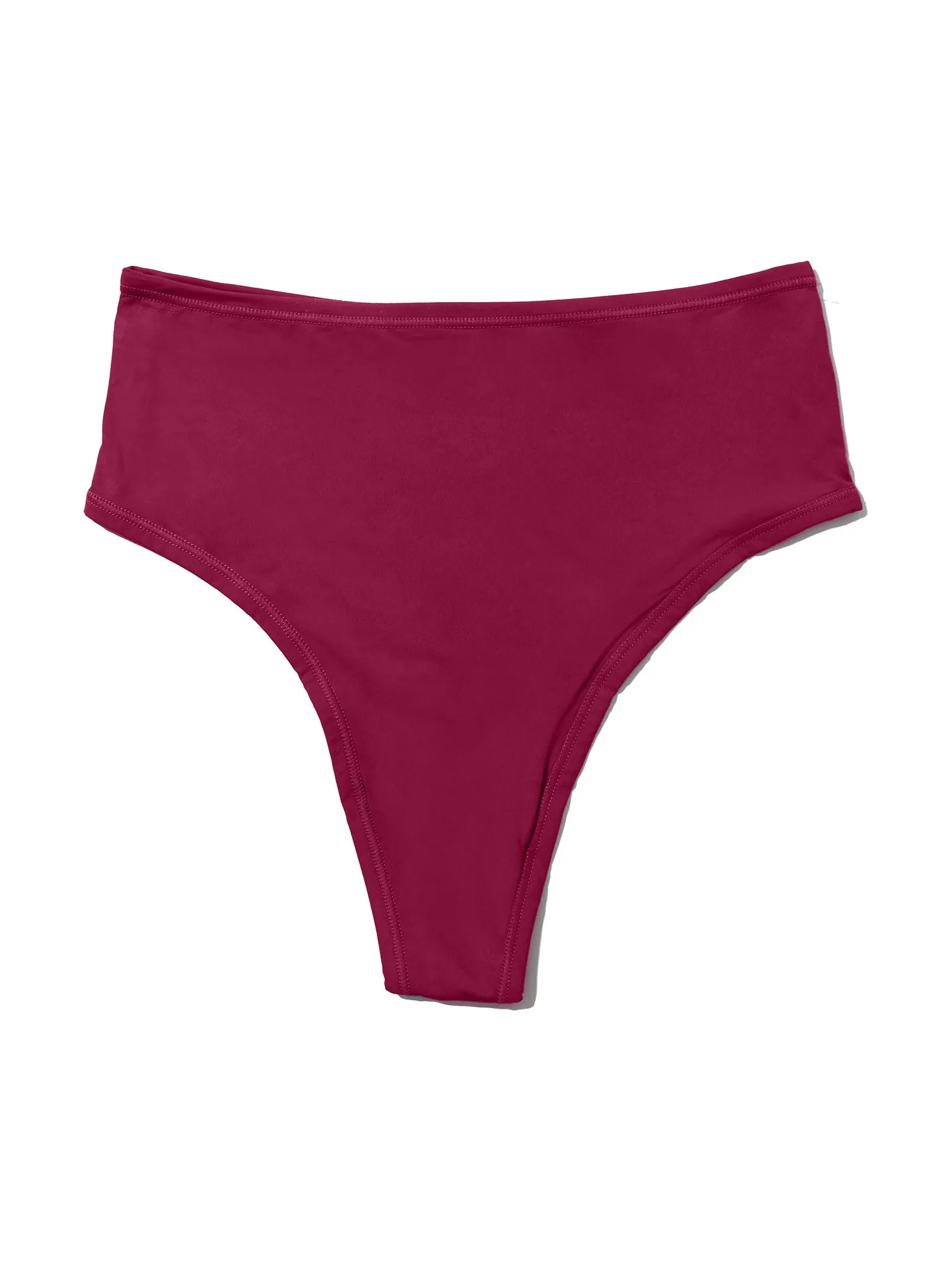 YourFit™ High Rise Thong Mulled Wine Red Sale