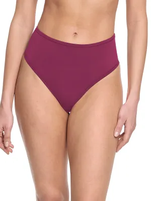 YourFit™ High Rise Thong Mulled Wine Red Sale