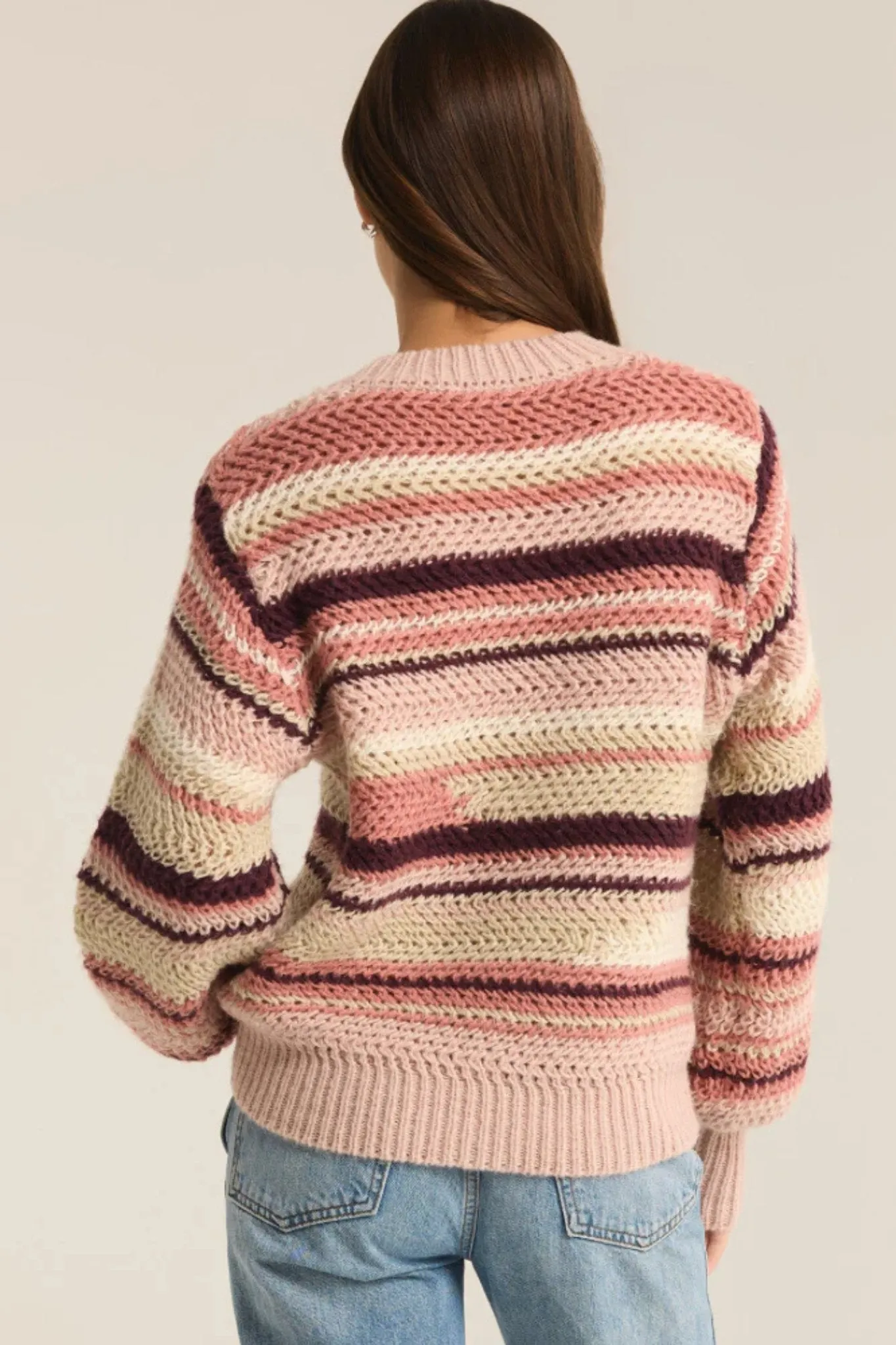 Z Supply: Asheville Stripe Sweater in Rosebud
